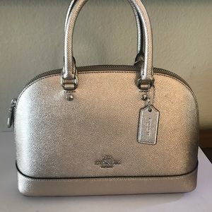 Coach gold metallic handbag